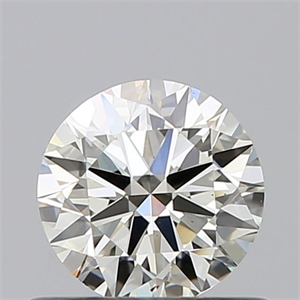 Picture of Natural Diamond 0.49 Carats, Round with Very Good Cut, K Color, VS2 Clarity and Certified by GIA