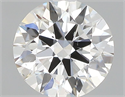 Natural Diamond 0.50 Carats, Round with Excellent Cut, G Color, SI2 Clarity and Certified by GIA