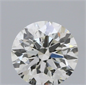 Natural Diamond 0.42 Carats, Round with Excellent Cut, G Color, SI1 Clarity and Certified by IGI