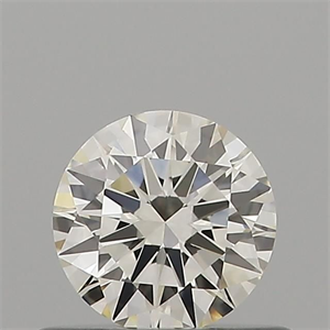 Picture of Natural Diamond 0.40 Carats, Round with Excellent Cut, J Color, VVS1 Clarity and Certified by GIA