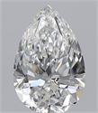 Natural Diamond 1.51 Carats, Pear with  Cut, F Color, VS2 Clarity and Certified by GIA