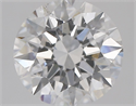 Natural Diamond 2.02 Carats, Round with Excellent Cut, D Color, SI1 Clarity and Certified by GIA