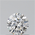 Natural Diamond 0.40 Carats, Round with Excellent Cut, F Color, SI2 Clarity and Certified by GIA