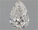 Natural Diamond 1.50 Carats, Pear with  Cut, F Color, SI1 Clarity and Certified by GIA