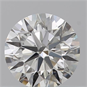 Natural Diamond 0.43 Carats, Round with Excellent Cut, J Color, VVS1 Clarity and Certified by GIA