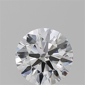 Picture of Natural Diamond 1.55 Carats, Round with Excellent Cut, D Color, FL Clarity and Certified by GIA