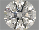 Natural Diamond 0.40 Carats, Round with Excellent Cut, I Color, I1 Clarity and Certified by IGI