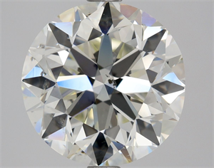 Picture of Natural Diamond 3.01 Carats, Round with Very Good Cut, J Color, SI1 Clarity and Certified by GIA