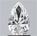 Natural Diamond 0.90 Carats, Pear with  Cut, F Color, VS2 Clarity and Certified by GIA