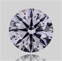 Natural Diamond 0.40 Carats, Round with Excellent Cut, F Color, SI2 Clarity and Certified by GIA