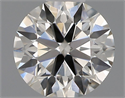 Natural Diamond 0.41 Carats, Round with Excellent Cut, H Color, SI1 Clarity and Certified by IGI