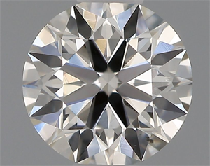 Picture of Natural Diamond 0.41 Carats, Round with Excellent Cut, H Color, SI1 Clarity and Certified by IGI