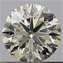 Natural Diamond 0.40 Carats, Round with Very Good Cut, K Color, VS2 Clarity and Certified by GIA