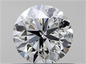 Natural Diamond 0.50 Carats, Round with Very Good Cut, I Color, VVS2 Clarity and Certified by GIA