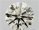 Natural Diamond 0.51 Carats, Round with Excellent Cut, J Color, VS1 Clarity and Certified by IGI