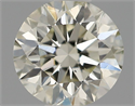 Natural Diamond 0.43 Carats, Round with Excellent Cut, K Color, VS2 Clarity and Certified by IGI