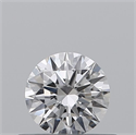 Natural Diamond 0.40 Carats, Round with Excellent Cut, D Color, VVS2 Clarity and Certified by GIA