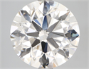 Natural Diamond 3.51 Carats, Round with Excellent Cut, K Color, VS2 Clarity and Certified by GIA