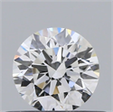 Natural Diamond 0.40 Carats, Round with Excellent Cut, F Color, VVS2 Clarity and Certified by GIA