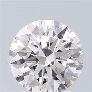 Picture of Natural Diamond 2.10 Carats, Round with Excellent Cut, I Color, VS2 Clarity and Certified by GIA