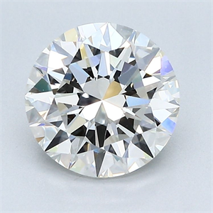 Picture of Natural Diamond 2.01 Carats, Round with Excellent Cut, I Color, VVS2 Clarity and Certified by GIA