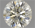 Natural Diamond 0.40 Carats, Round with Excellent Cut, K Color, VVS2 Clarity and Certified by IGI