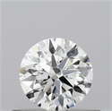 Natural Diamond 0.42 Carats, Round with Excellent Cut, E Color, SI1 Clarity and Certified by GIA