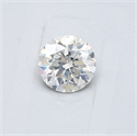 Natural Diamond 0.40 Carats, Round with Good Cut, I Color, I1 Clarity and Certified by GIA