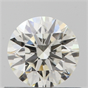 Natural Diamond 0.56 Carats, Round with Excellent Cut, H Color, VS1 Clarity and Certified by IGI