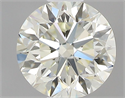 Natural Diamond 0.40 Carats, Round with Very Good Cut, J Color, IF Clarity and Certified by IGI