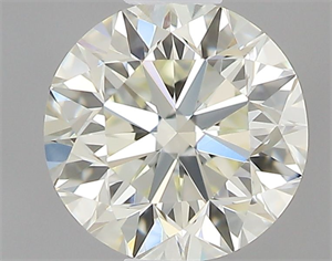 Picture of Natural Diamond 0.40 Carats, Round with Very Good Cut, J Color, IF Clarity and Certified by IGI