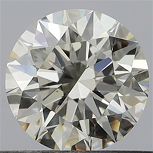 Picture of Natural Diamond 0.42 Carats, Round with Excellent Cut, I Color, VVS2 Clarity and Certified by GIA