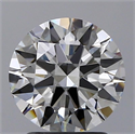 Natural Diamond 2.01 Carats, Round with Excellent Cut, H Color, VS2 Clarity and Certified by GIA