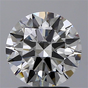 Picture of Natural Diamond 2.01 Carats, Round with Excellent Cut, H Color, VS2 Clarity and Certified by GIA