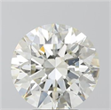 Natural Diamond 3.80 Carats, Round with Excellent Cut, K Color, SI1 Clarity and Certified by GIA