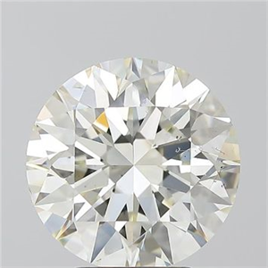 Picture of Natural Diamond 3.80 Carats, Round with Excellent Cut, K Color, SI1 Clarity and Certified by GIA