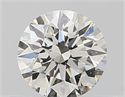 Natural Diamond 0.42 Carats, Round with Very Good Cut, I Color, VVS1 Clarity and Certified by GIA