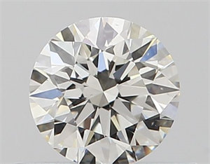 Picture of Natural Diamond 0.42 Carats, Round with Very Good Cut, I Color, VVS1 Clarity and Certified by GIA