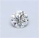 Natural Diamond 0.44 Carats, Round with Very Good Cut, I Color, SI1 Clarity and Certified by GIA