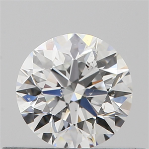 Picture of Natural Diamond 0.40 Carats, Round with Very Good Cut, D Color, SI2 Clarity and Certified by GIA