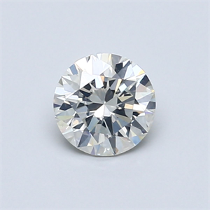 Picture of Natural Diamond 0.57 Carats, Round with Excellent Cut, J Color, SI2 Clarity and Certified by GIA