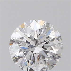 Picture of Natural Diamond 0.40 Carats, Round with Very Good Cut, E Color, I1 Clarity and Certified by GIA