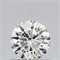 Natural Diamond 0.58 Carats, Round with Excellent Cut, H Color, VS2 Clarity and Certified by IGI