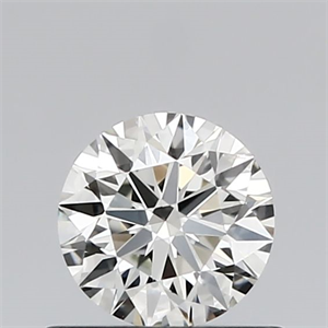 Picture of Natural Diamond 0.58 Carats, Round with Excellent Cut, H Color, VS2 Clarity and Certified by IGI