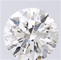 Natural Diamond 2.81 Carats, Round with Excellent Cut, K Color, SI1 Clarity and Certified by GIA