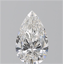 Natural Diamond 1.07 Carats, Pear with  Cut, G Color, IF Clarity and Certified by GIA