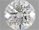 Natural Diamond 0.50 Carats, Round with Very Good Cut, F Color, SI1 Clarity and Certified by GIA