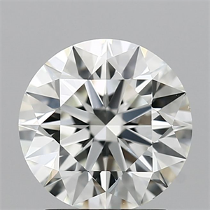 Picture of Natural Diamond 1.70 Carats, Round with Excellent Cut, E Color, VVS2 Clarity and Certified by IGI