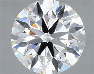 Picture of Natural Diamond 1.50 Carats, Round with Very Good Cut, F Color, VVS1 Clarity and Certified by GIA