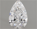 Natural Diamond 1.20 Carats, Pear with  Cut, D Color, VVS2 Clarity and Certified by GIA